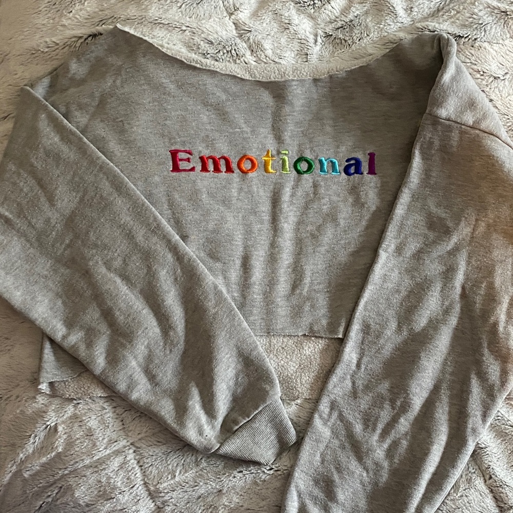 Gray Emotional Women's Sweater